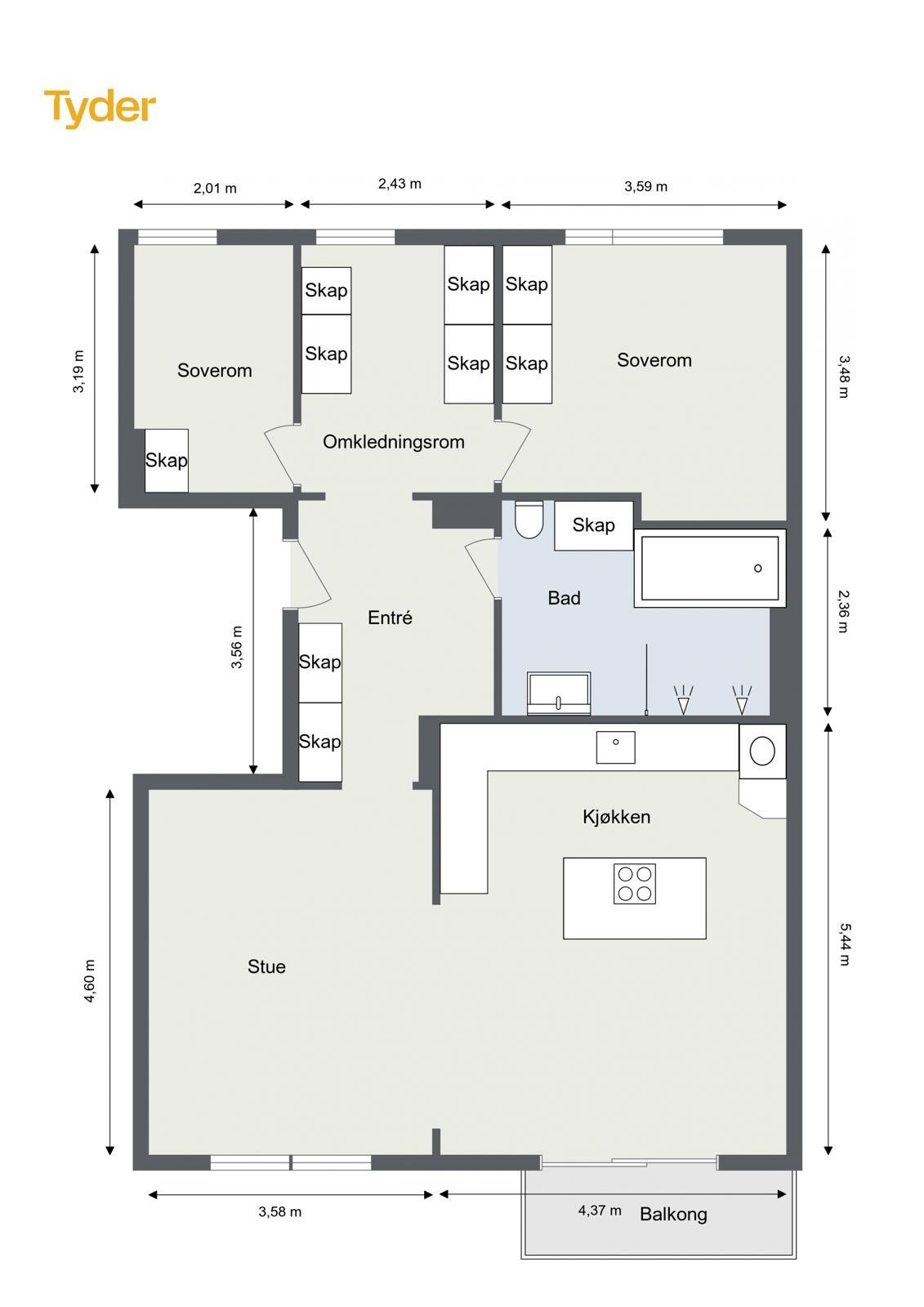 Plantegning Galleribilde