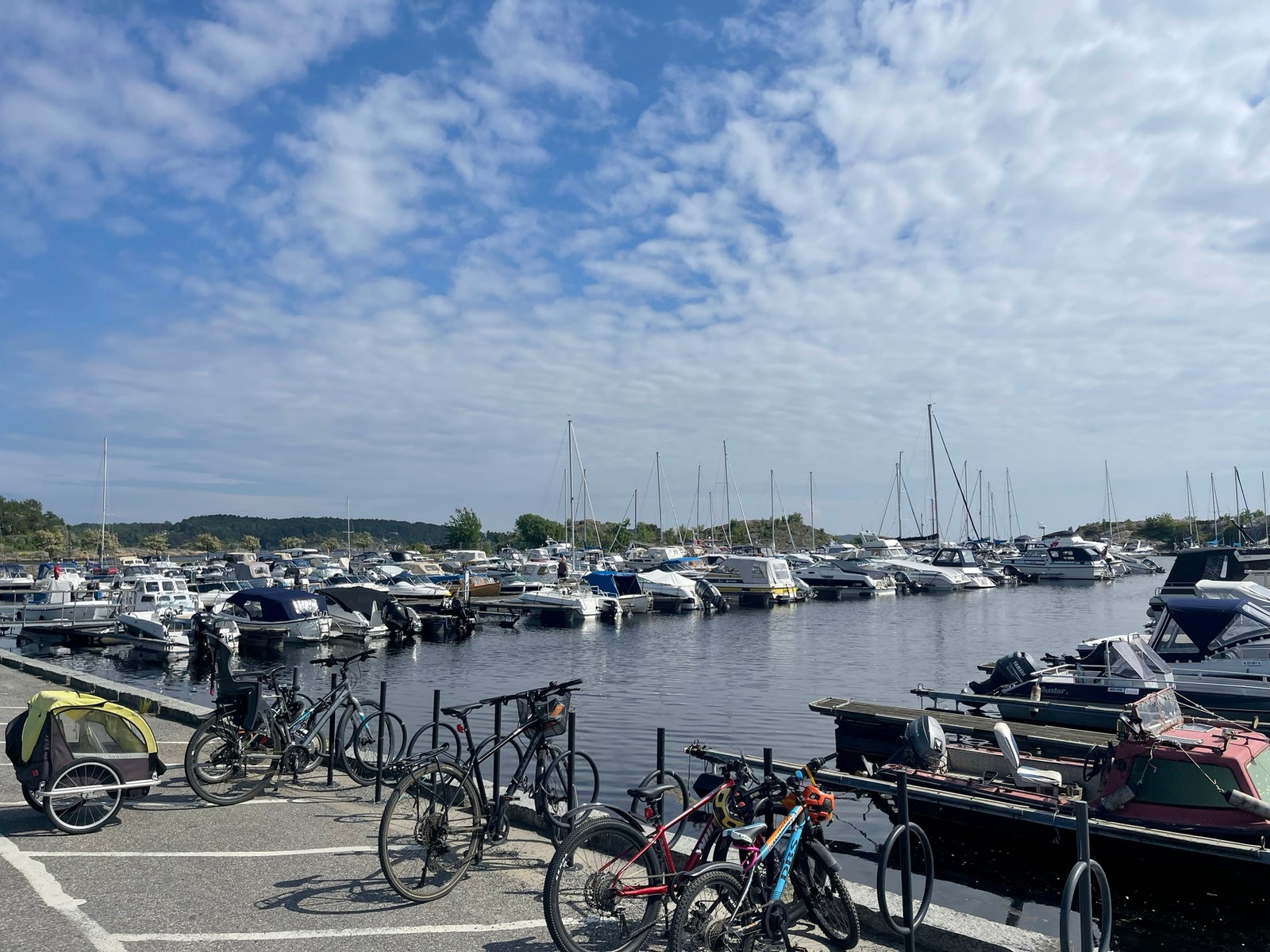 Selgers bilde fra den kommunale småbåthavnen i Bertes Galleribilde