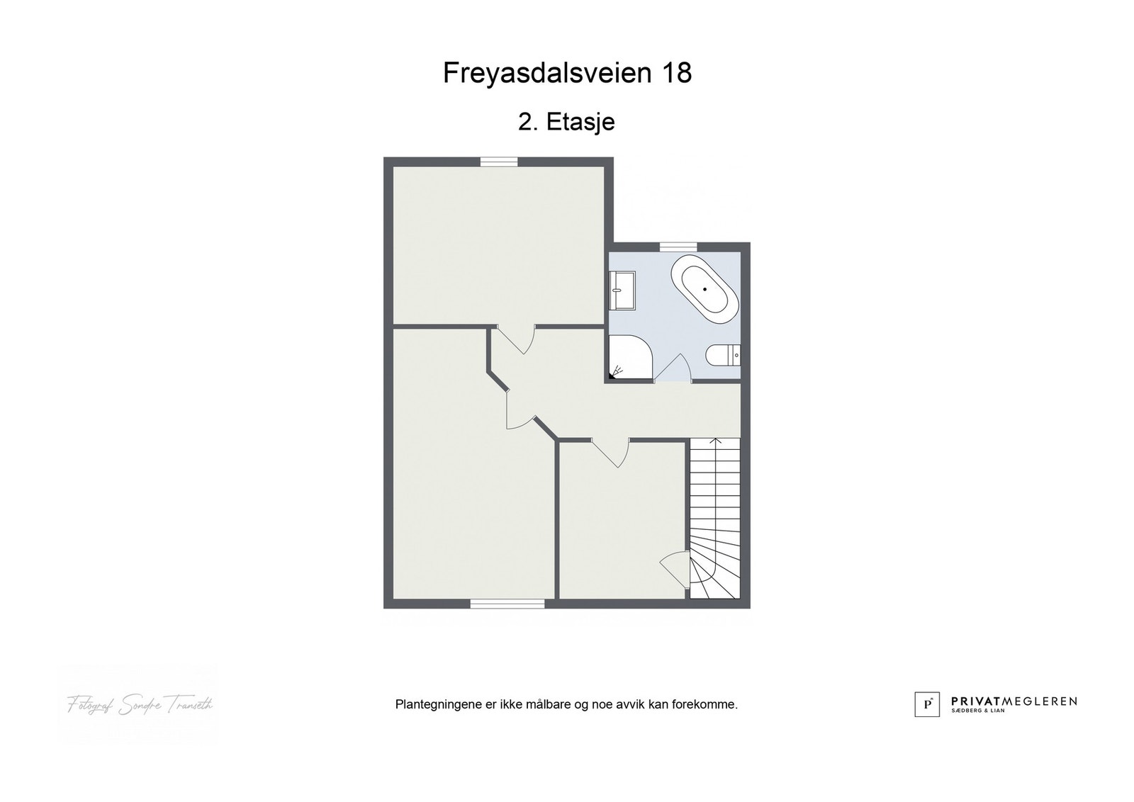Plantegning 2.etg. - laget av fotograf Galleribilde