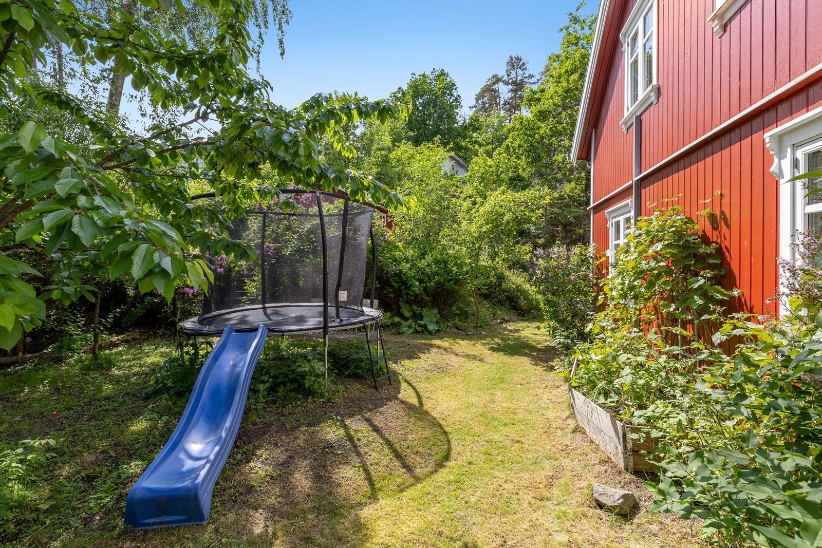 Hagen er usjenert og frodig, med god plass for lek og aktiviteter for hele familien. Galleribilde