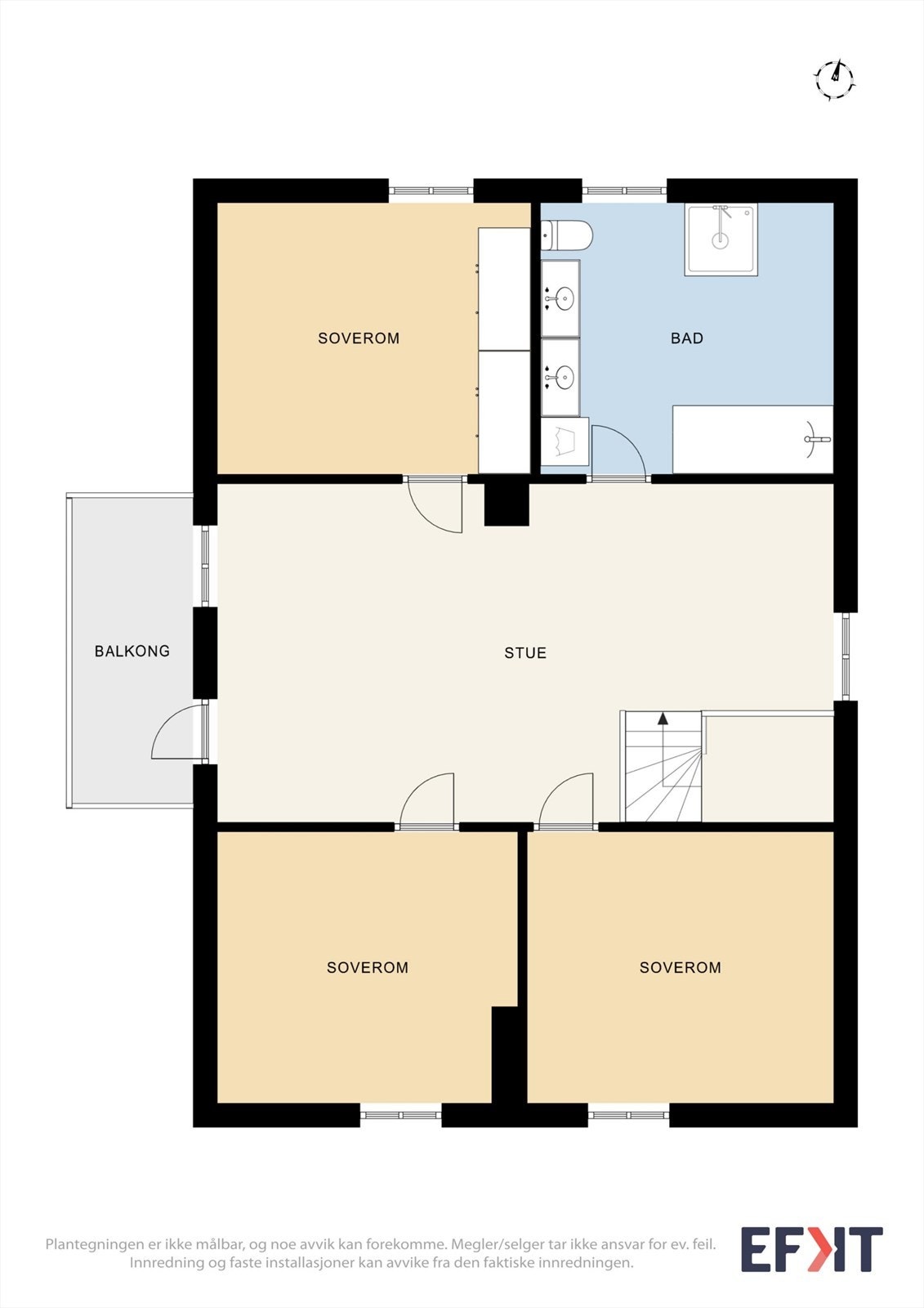 Plantegning loftsetasjen. Galleribilde