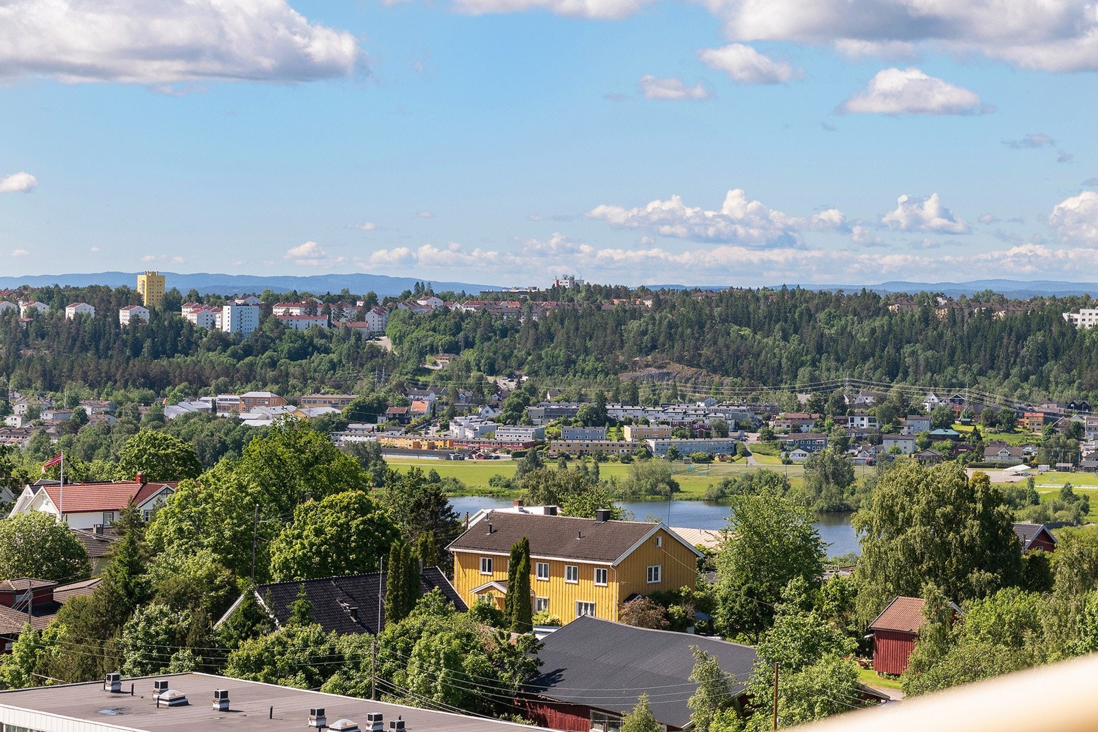 Nydelig utsikt mot syd fra balkongen Galleribilde