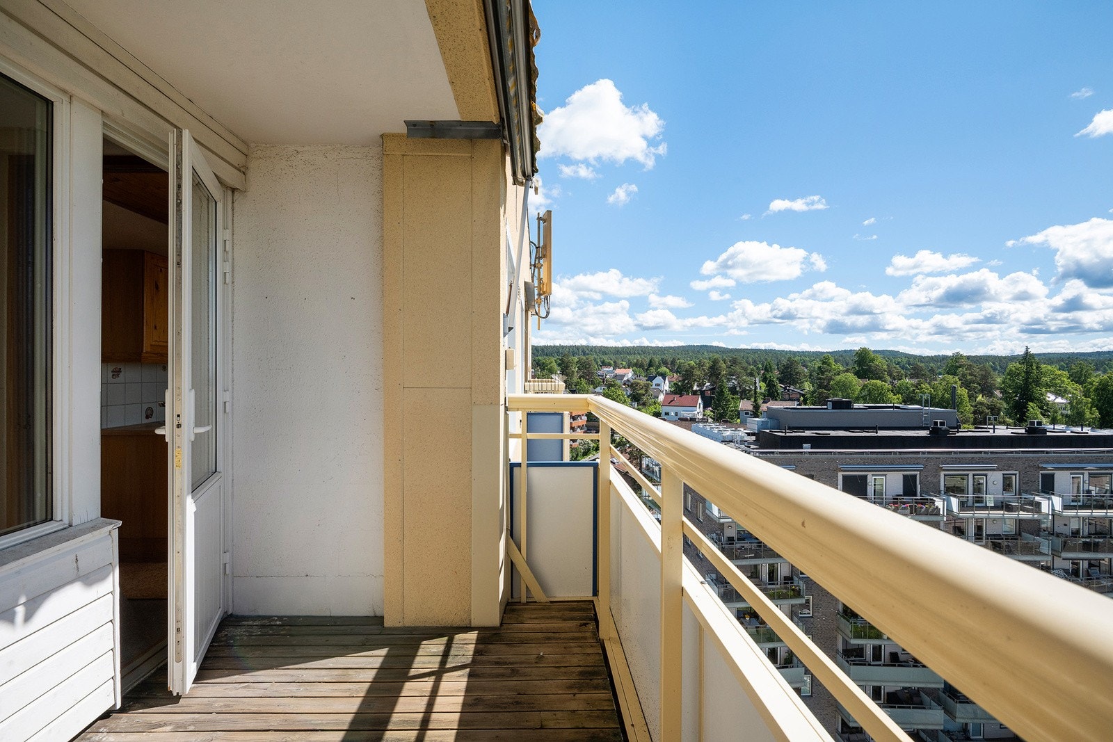Utsikt fra balkongen Galleribilde