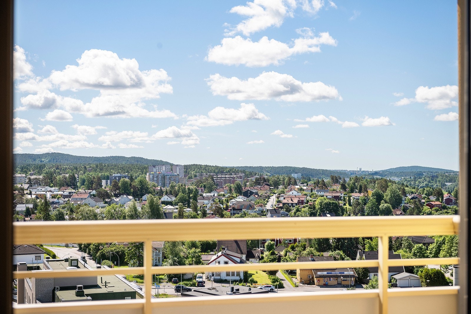 Utsikt fra balkongen Galleribilde