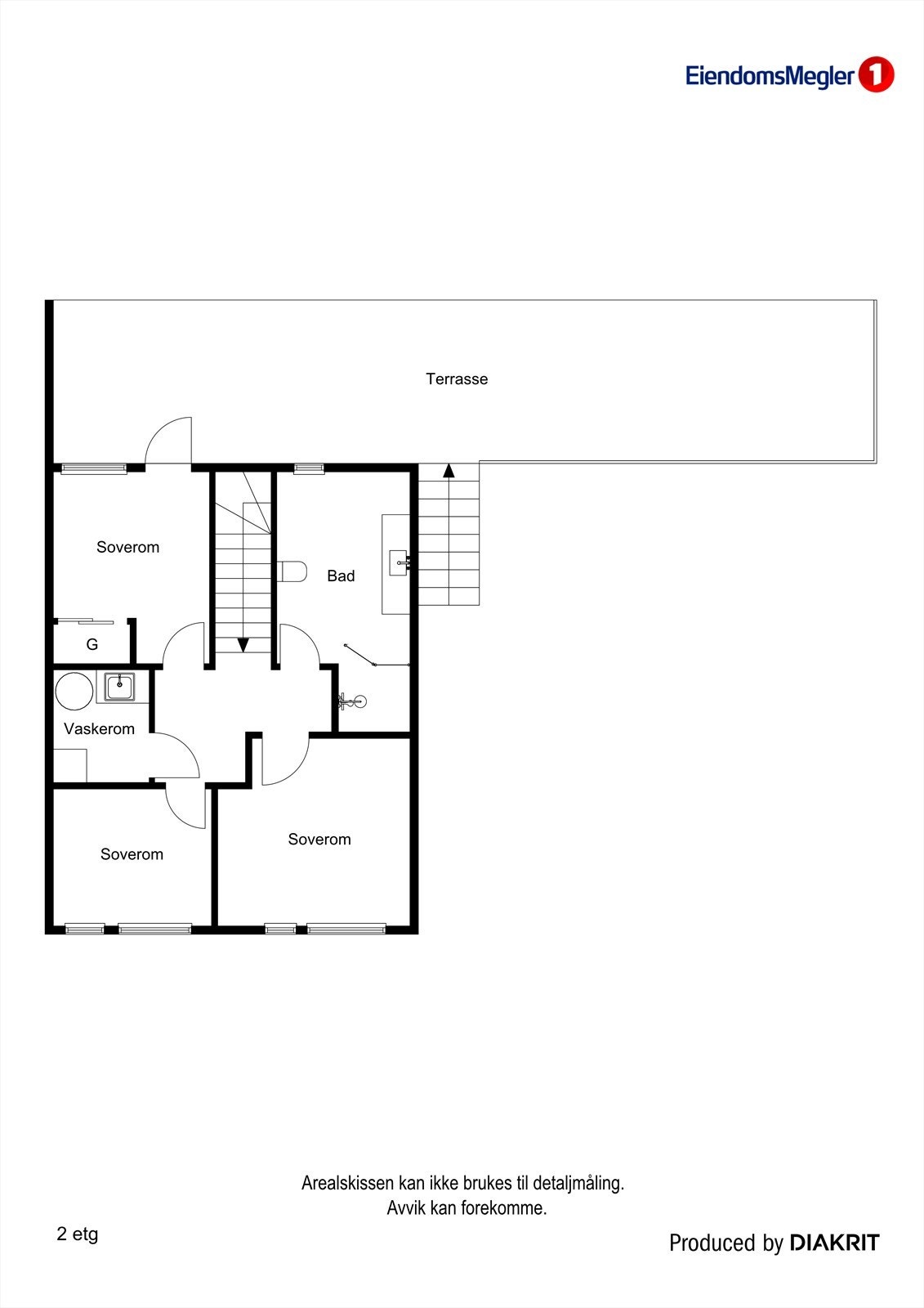 Plantegning 2. etasje Galleribilde