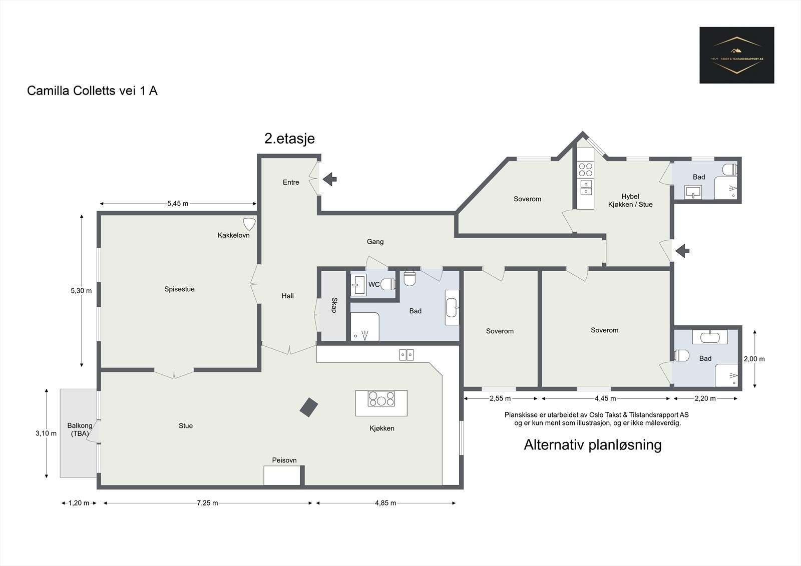Alternativ plantegning. Galleribilde