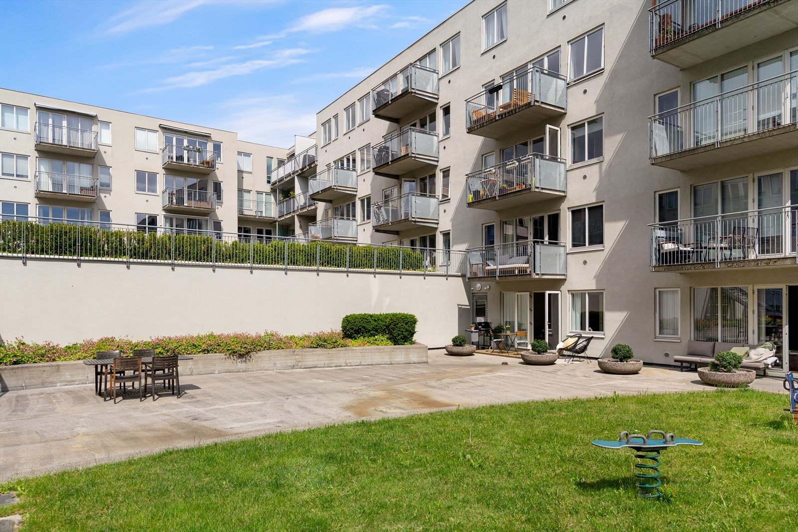 Sameiet har en flott, felles bakgård for beboerne. Galleribilde