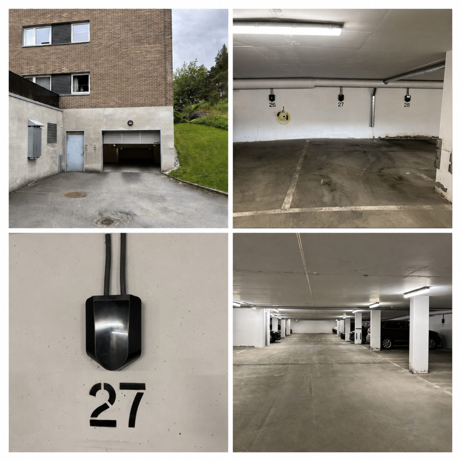 Selger tilbyr kjøper mulighet til å kjøpe separat garasjeplass med elbillader i oppvarmet garasjeanlegg rett over veien. Galleribilde