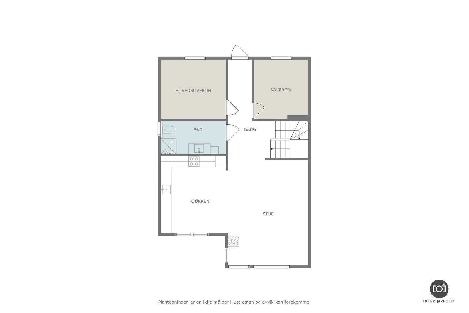 Plantegning 2.etasje Galleribilde