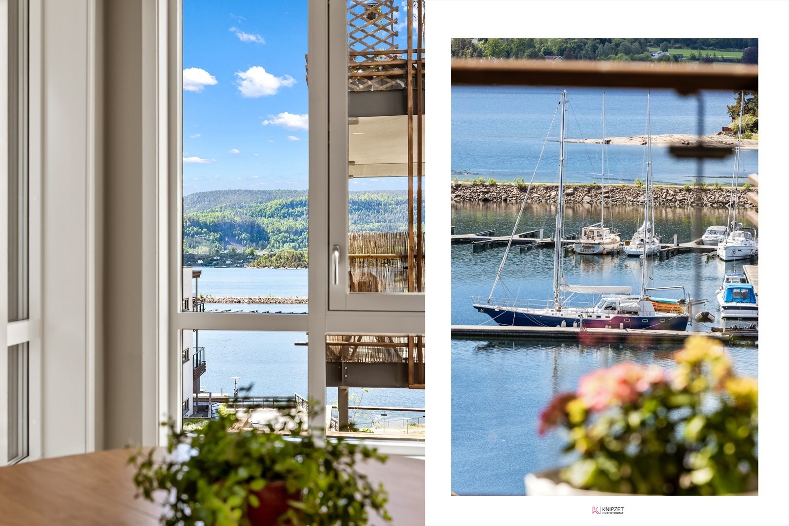 Nyt nærheten til sjøen og småbåthavnen rett utenfor døren. Galleribilde