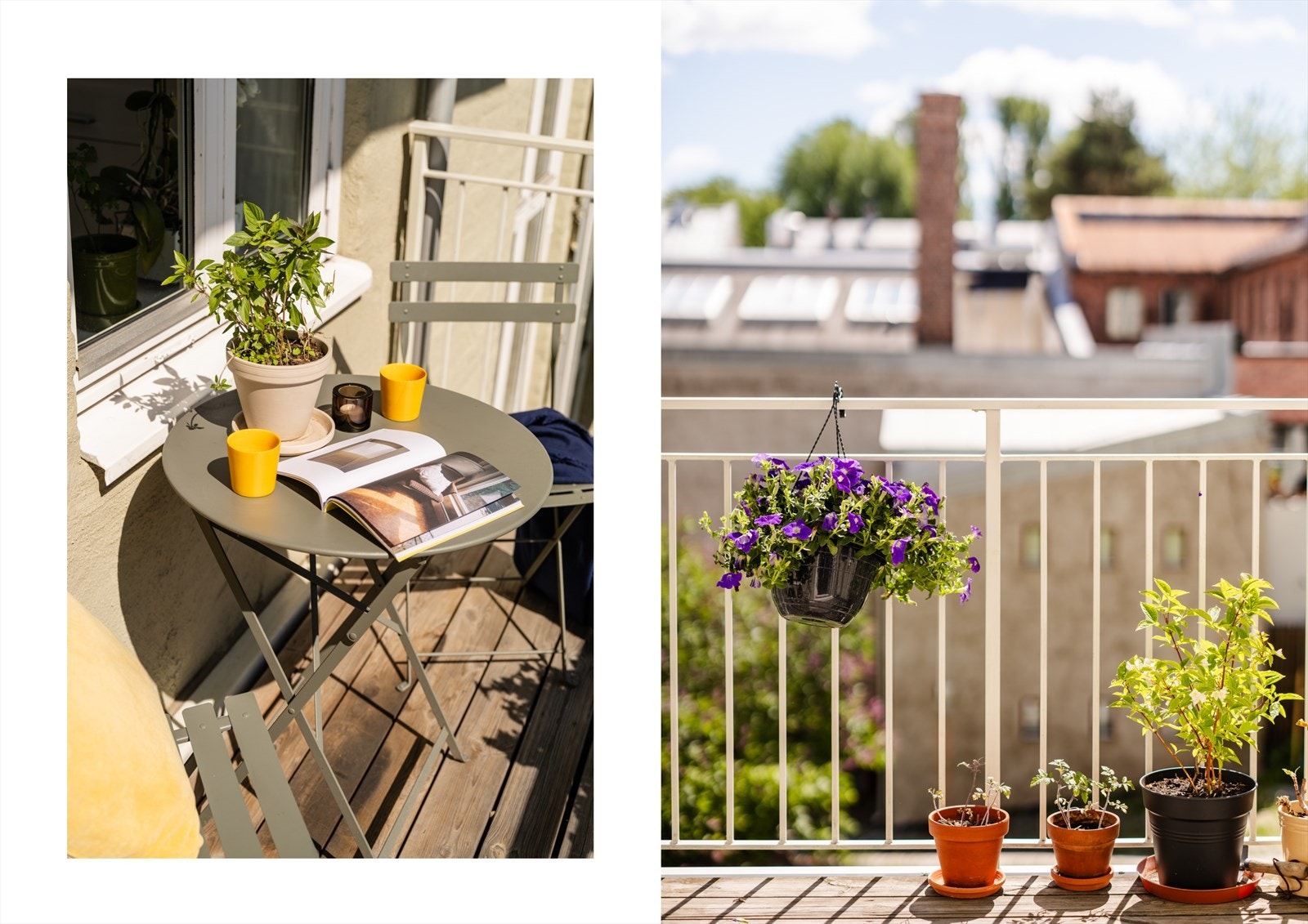 - Det er sol på balkongen fra ca kl: 09-19, ifølge selger - Galleribilde