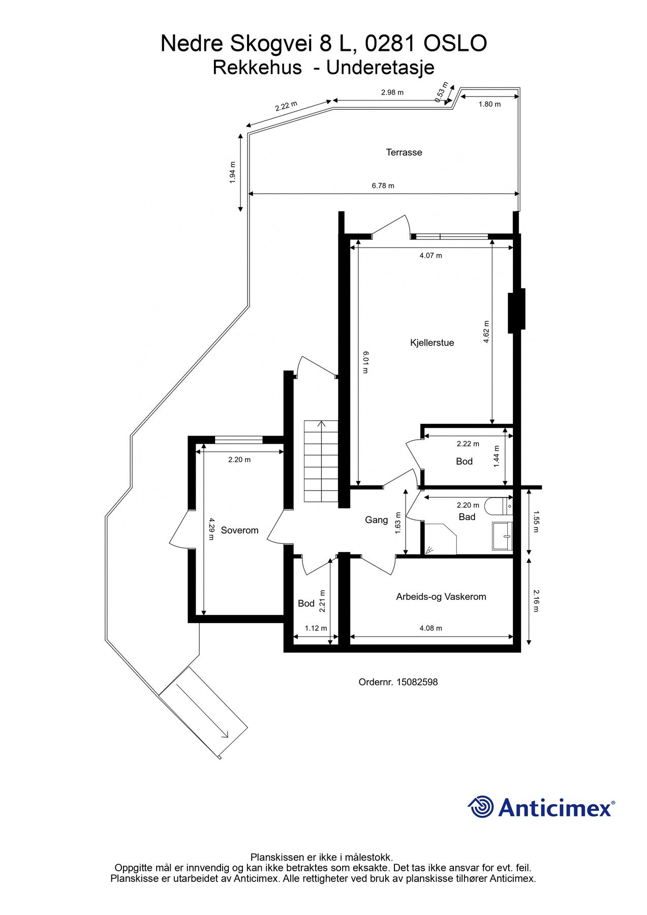 Planskisse U.etg Galleribilde