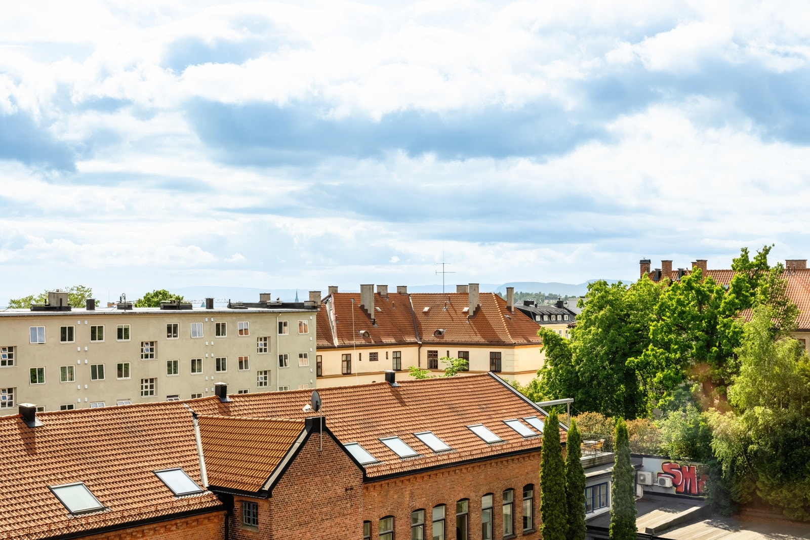 Flott, vidstrakt utsikt over Oslo fra 5. etasje! Galleribilde