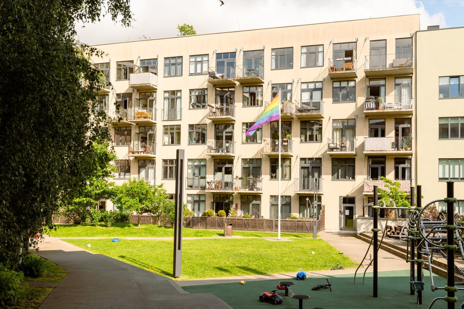 Pent opparbeidede fellesarealer. Galleribilde