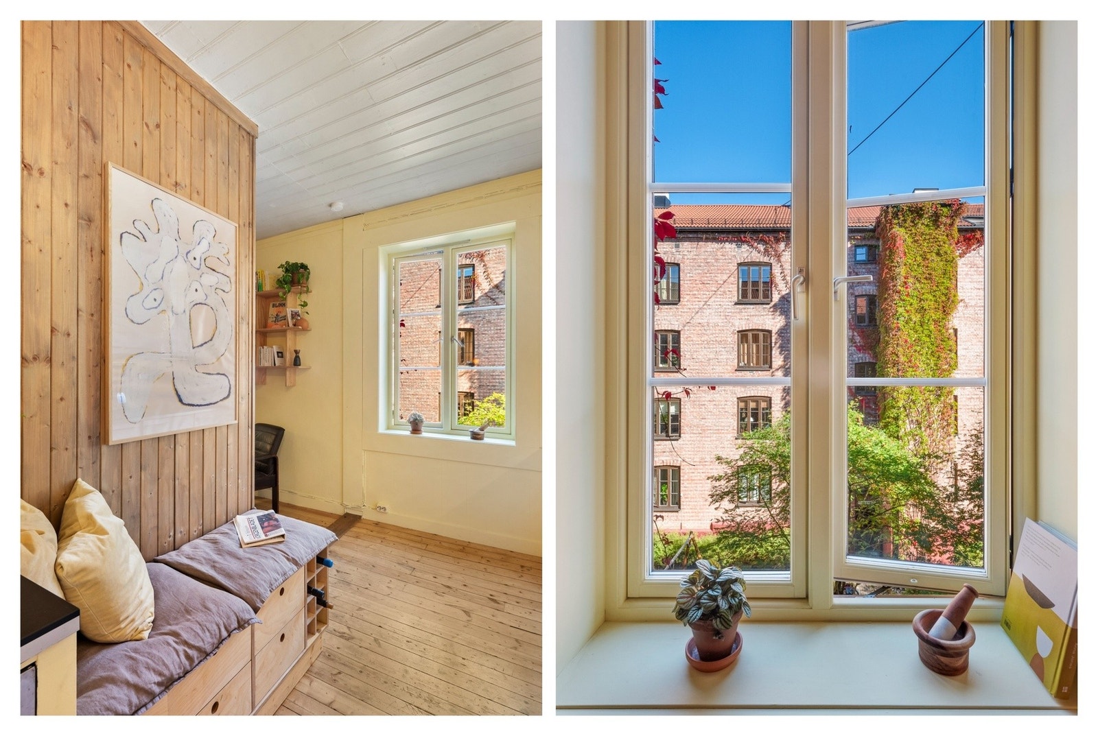 Utsyn mot herlig bakgård! Galleribilde