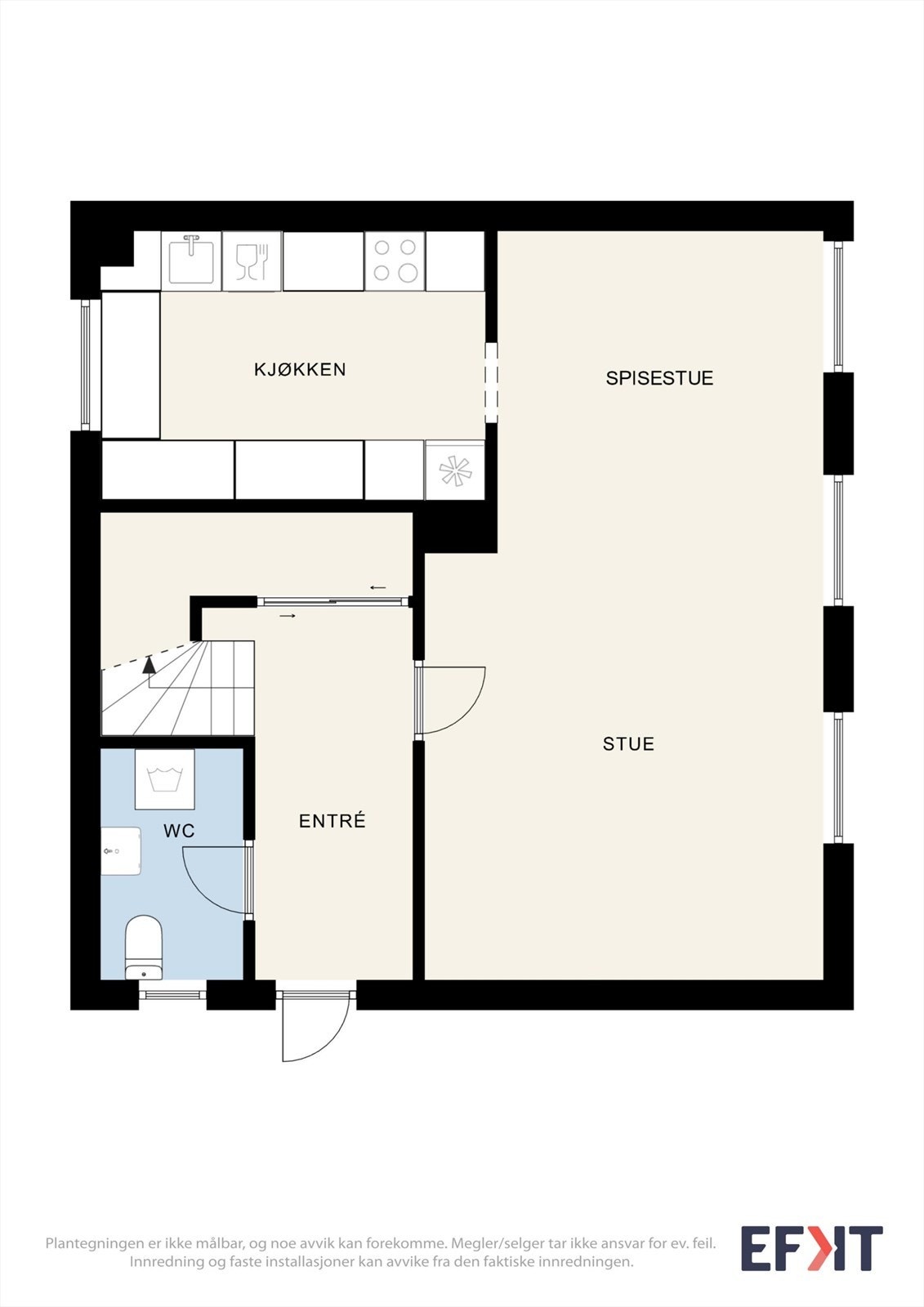 Plantegning av 1. etasje. Galleribilde