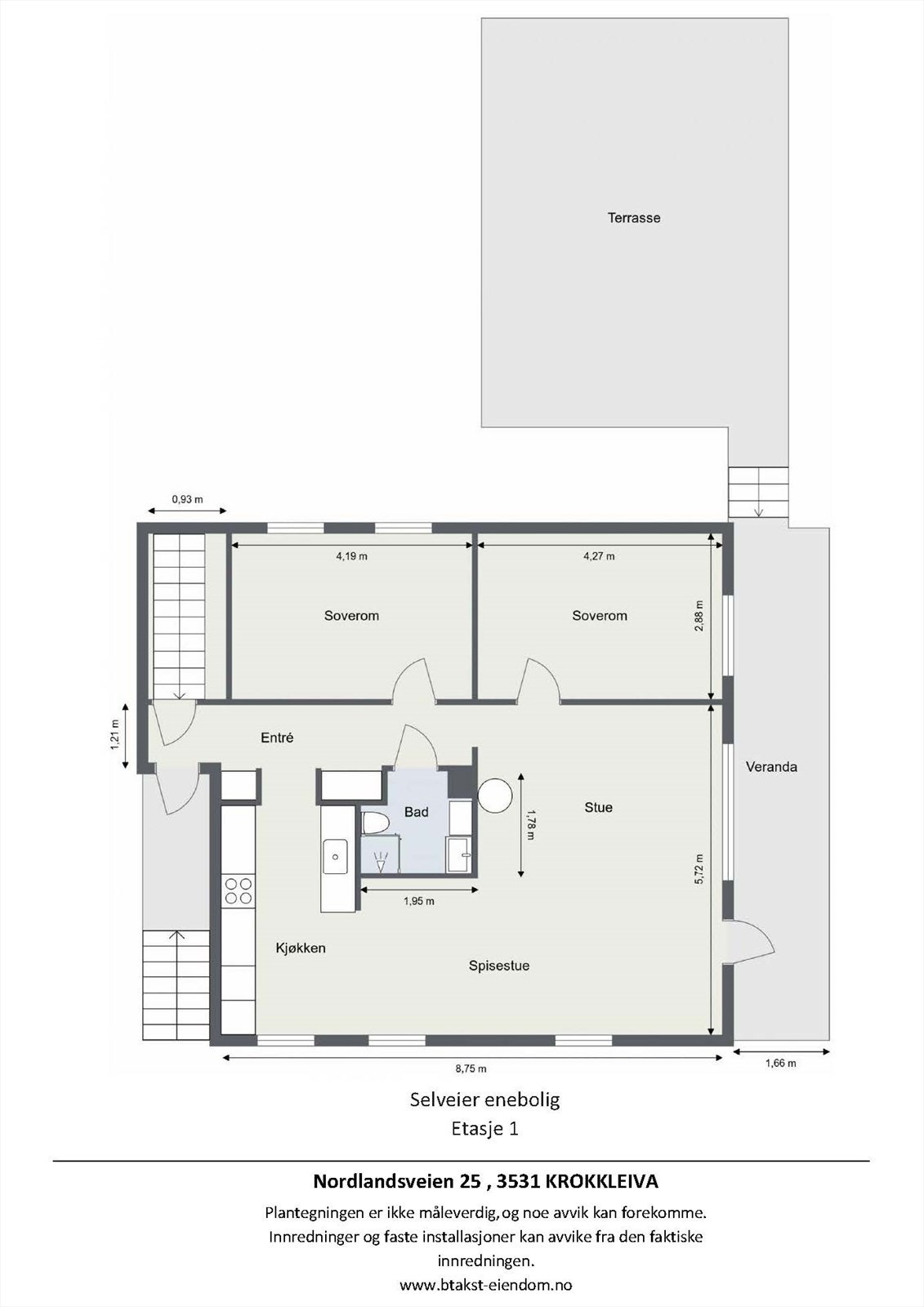 Plantegning 1.etg. Galleribilde