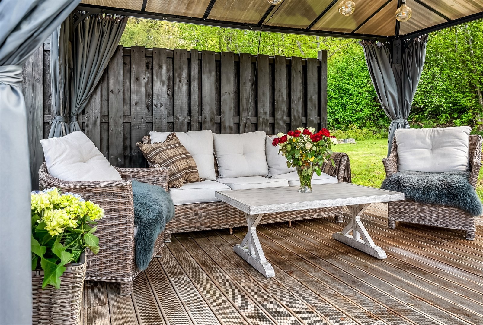 Her kan lage sommerkvelder nytes. Galleribilde
