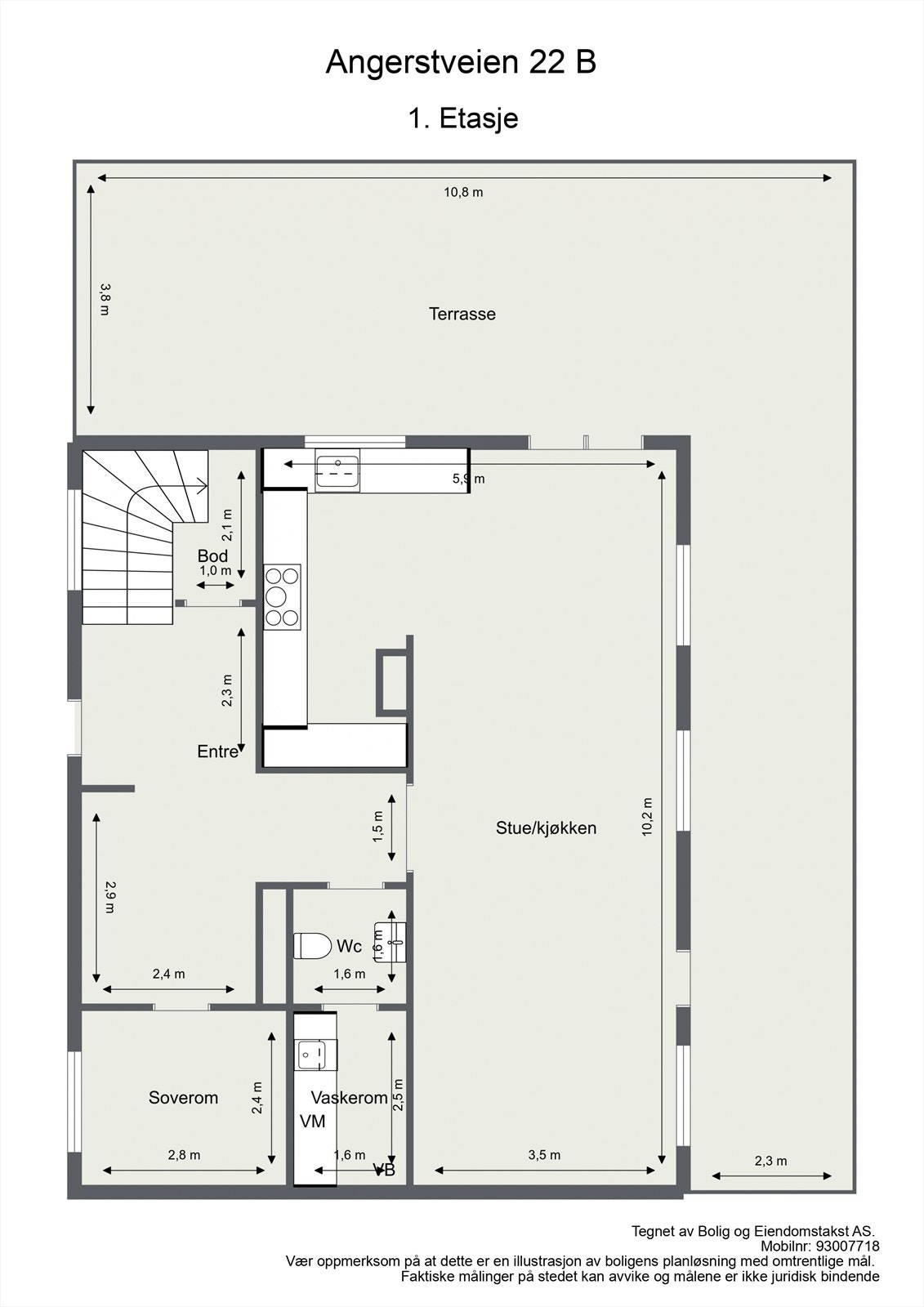 Plantegning 1. Etasje Galleribilde