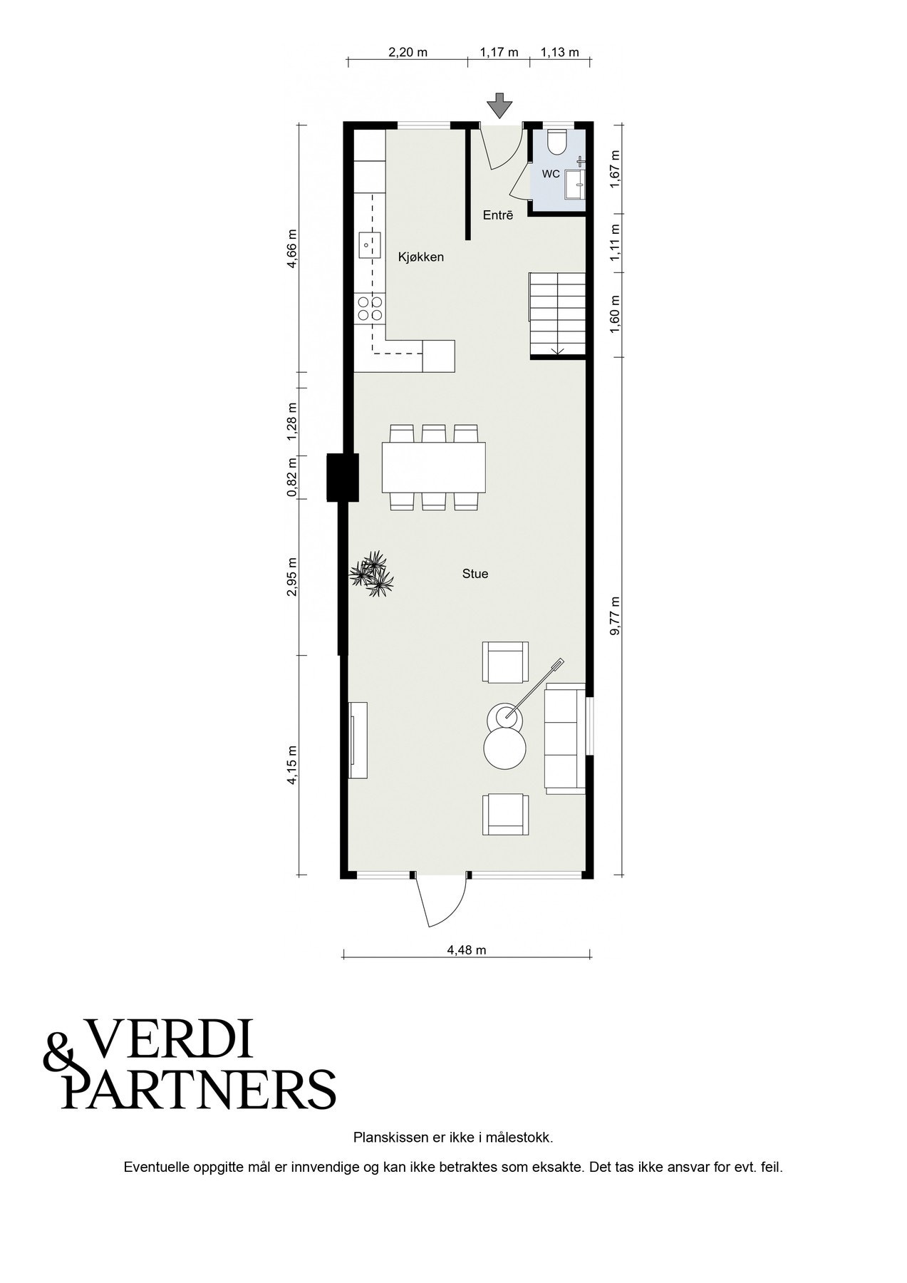 Plantegning 1. etasje Galleribilde
