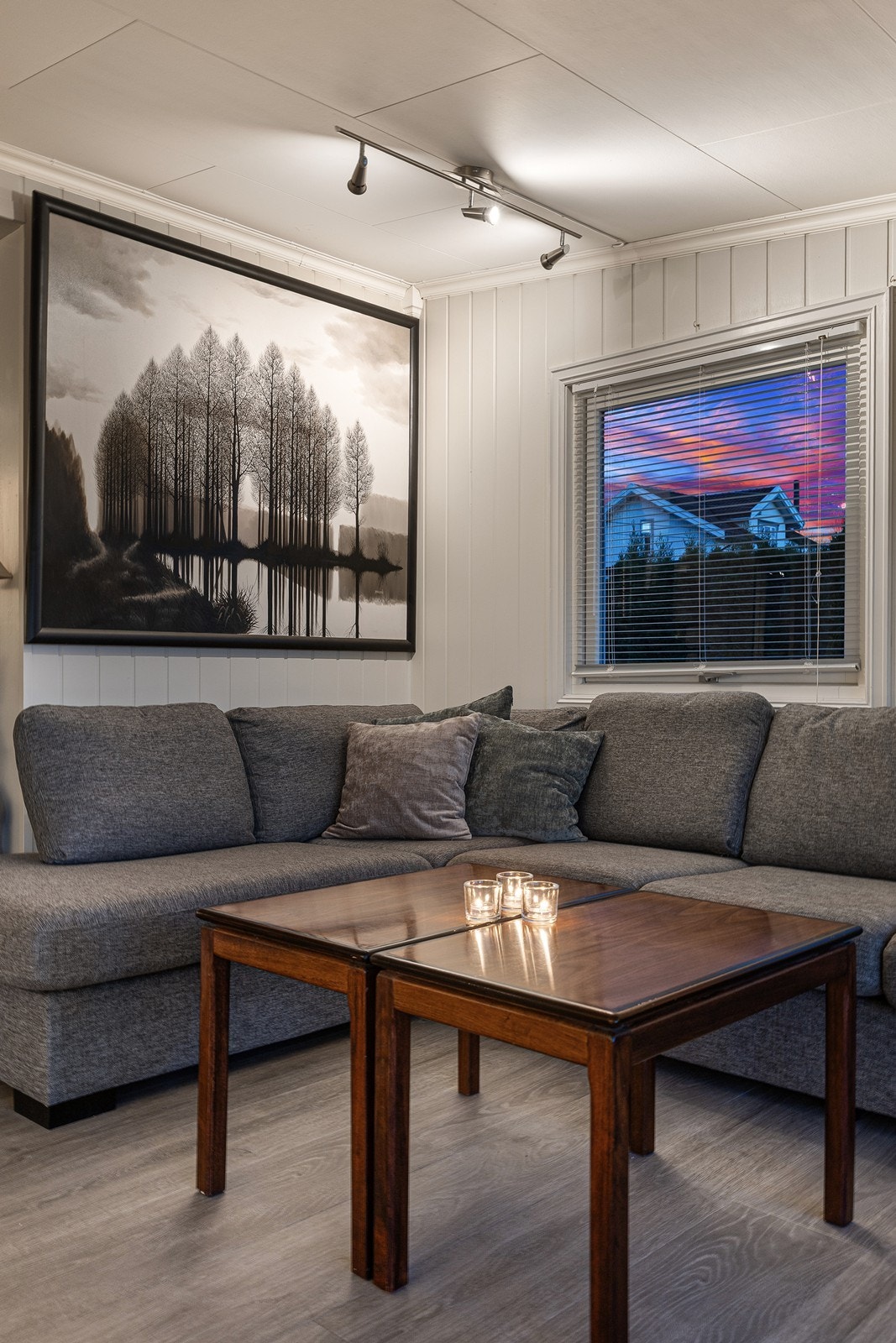 En hyggelig krok i stuen, perfekt for avslapning. Galleribilde