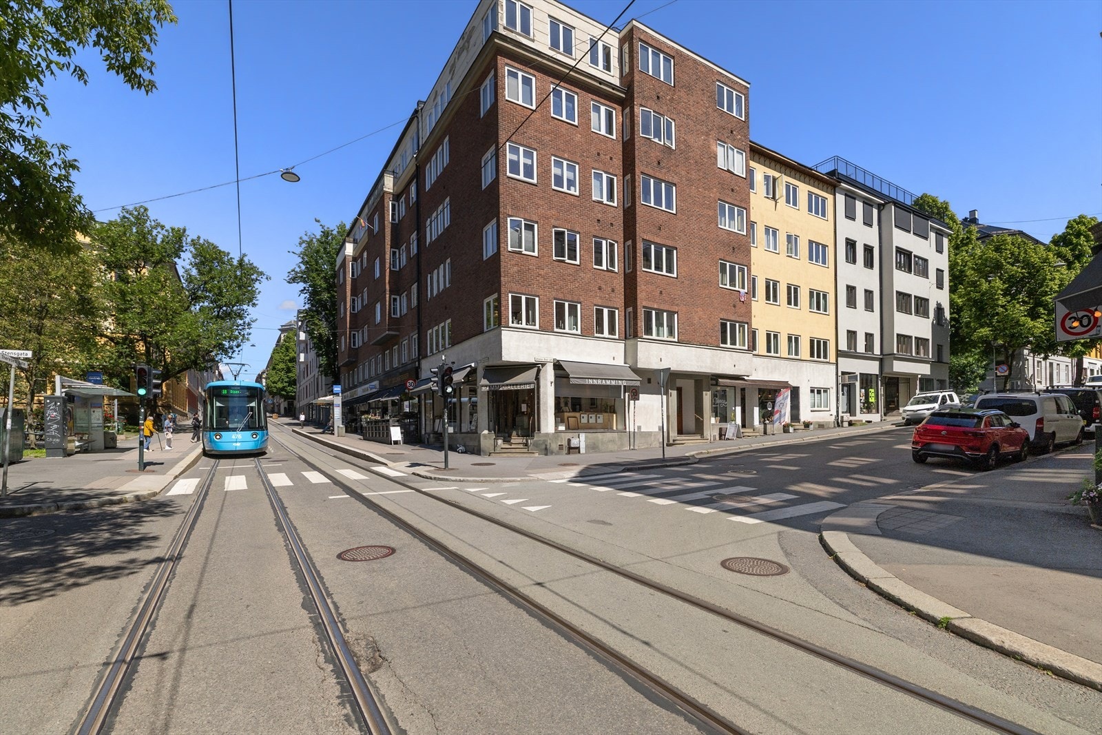 Leiligheten har en sentral og attraktiv beliggenhet på Bislett, med nærhet til alt byen har å by på. Galleribilde