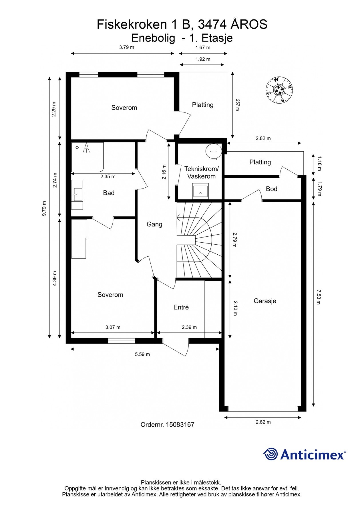 Plantegning 1.etasje. Galleribilde