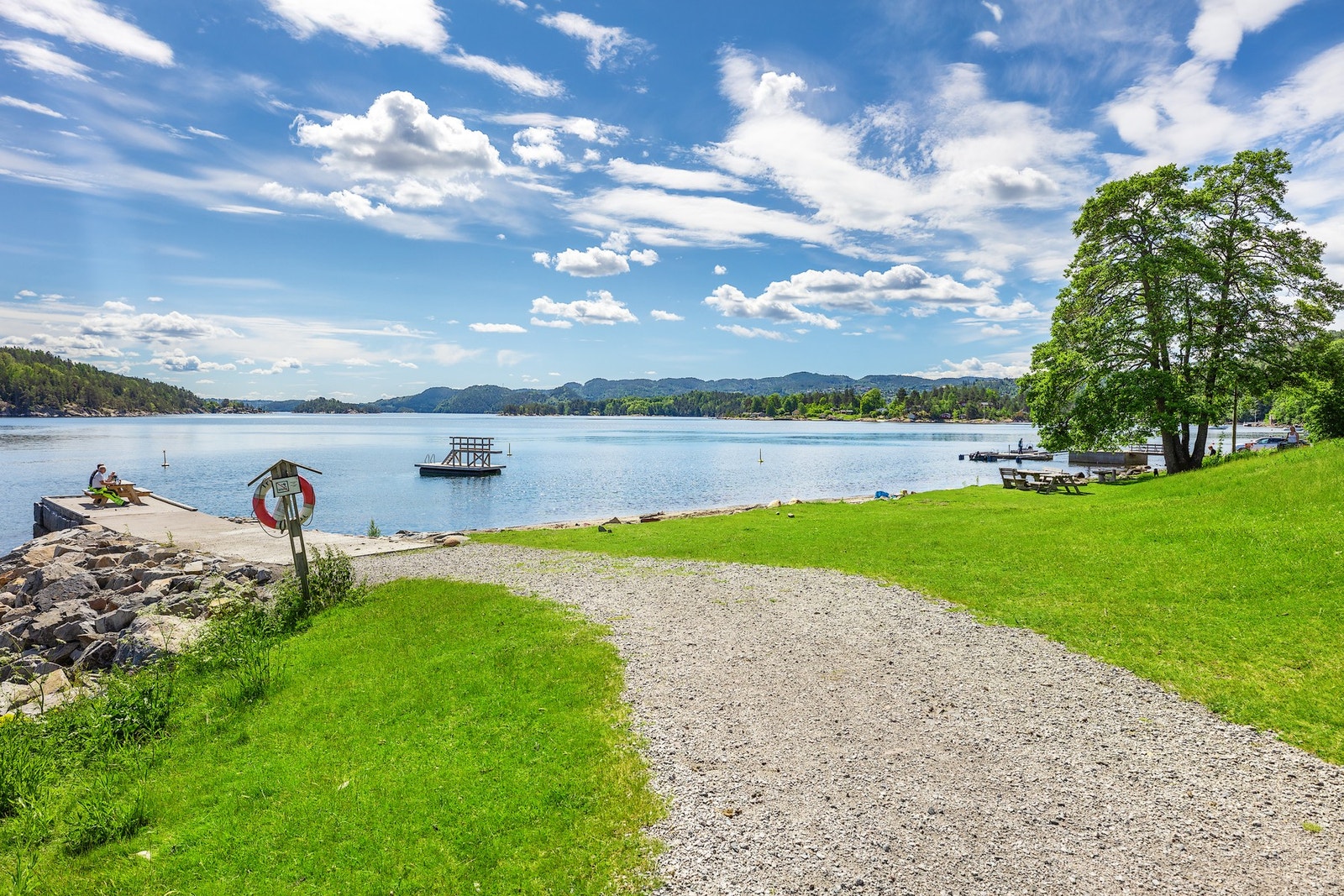 Vervenstrand med flotte naturområder rundt. Galleribilde