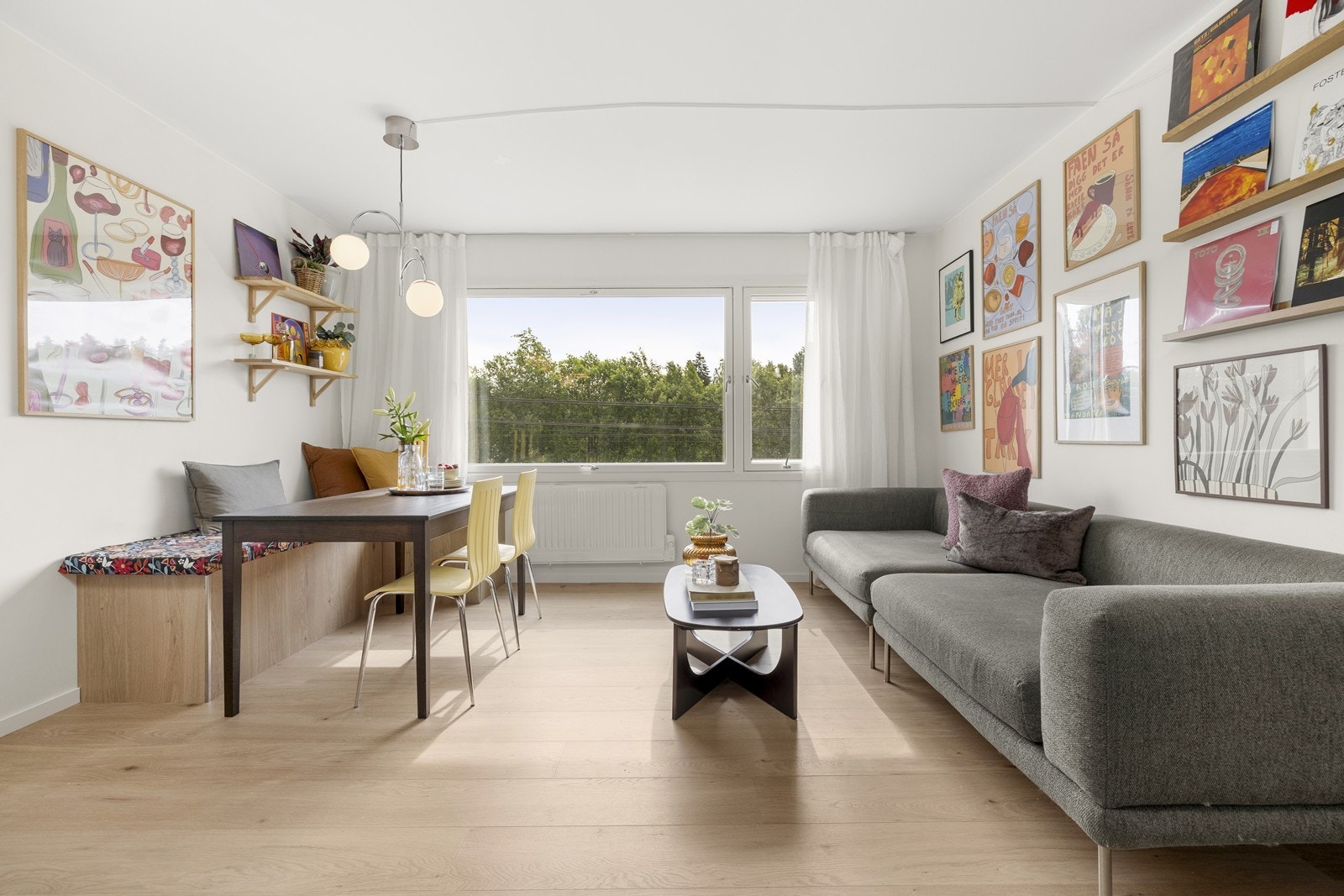 Leiligheten har balansert ventilasjon, som bidrar til et behagelig og stabilt inneklima. Galleribilde
