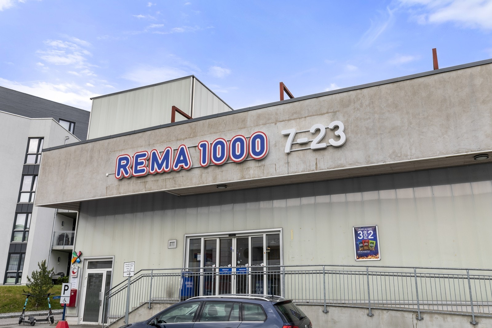Rema 1000 ligger i samme bygg. Meget praktisk! Galleribilde