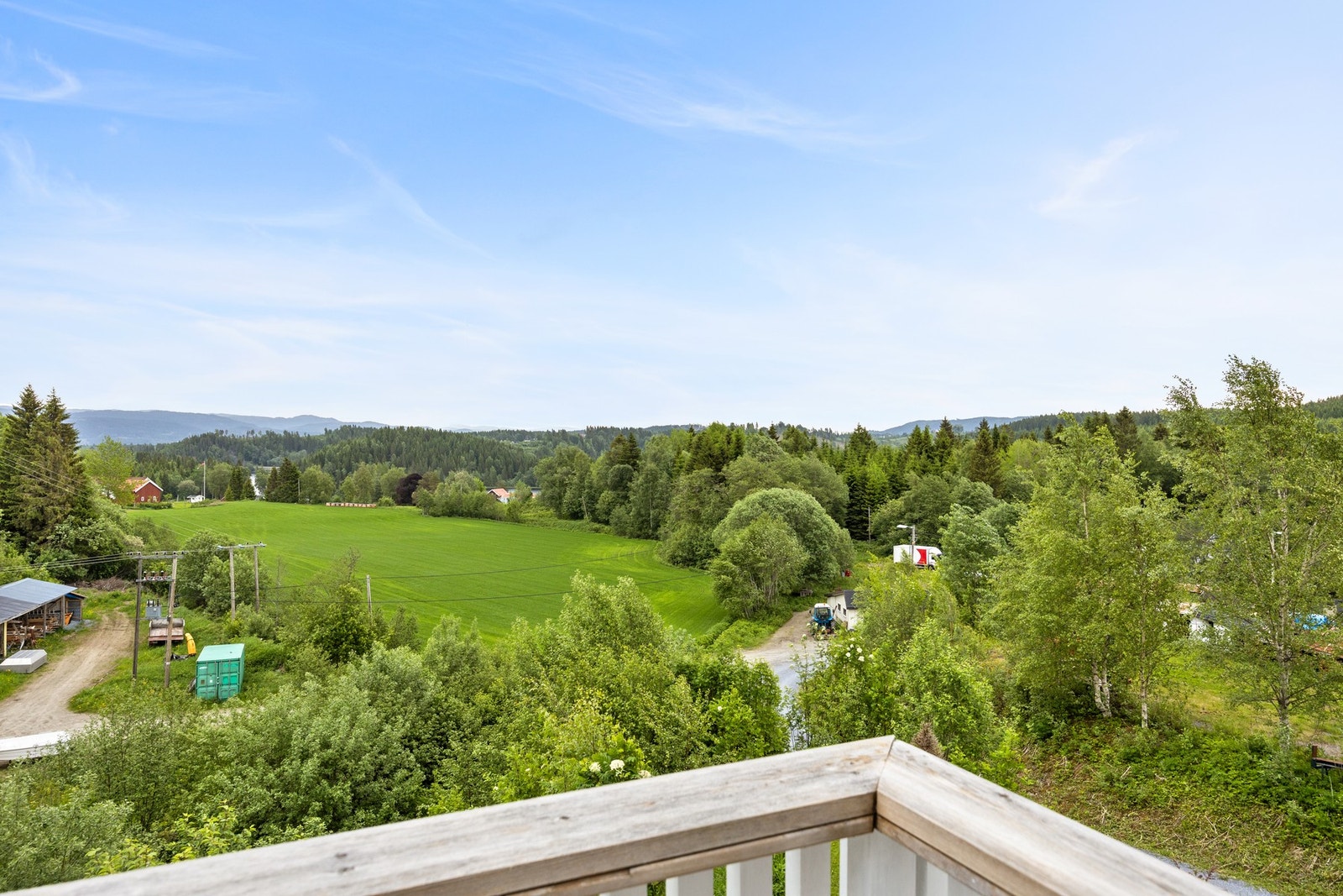 Utsikt fra balkong. Galleribilde