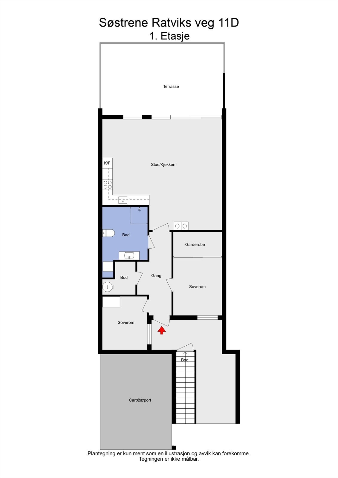 Søstrene Ratviks veg 11D - 2D - 1. Etasje Galleribilde