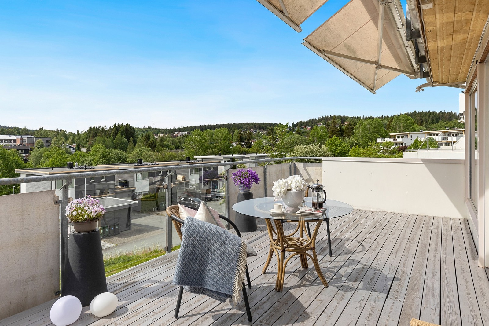 Stor og fin takterrasse på hele 23 kvm. Galleribilde