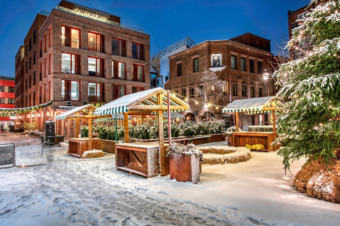 Nygaardsplassen i desember Galleribilde
