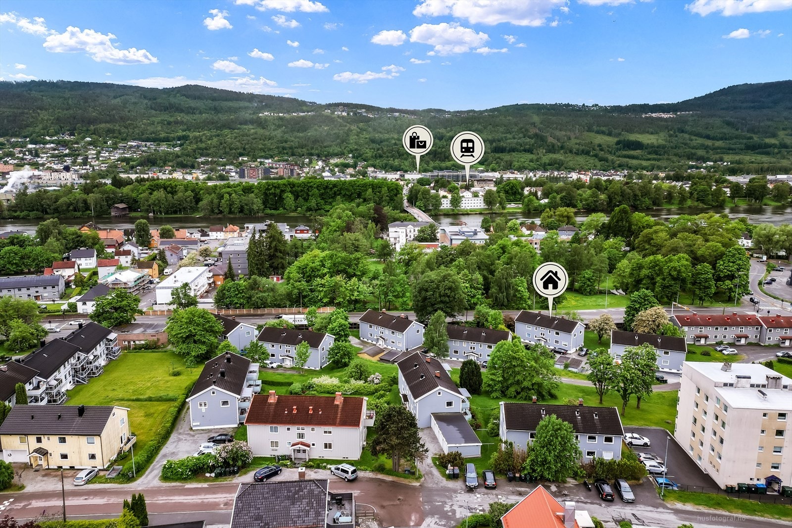 Med Gulskogen stasjon innenfor gangavstand, er det enkel tilgang til kollektivtransport. Galleribilde