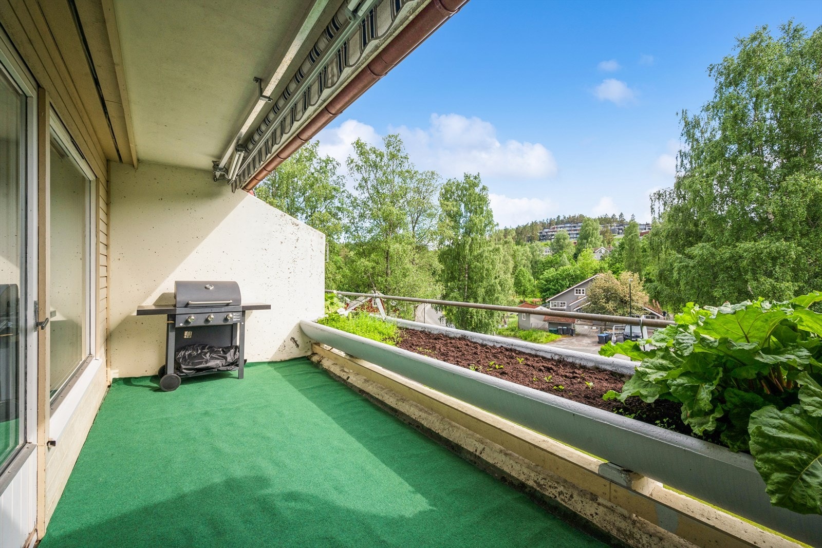 God plass til grill og samlinger om sommeren Galleribilde