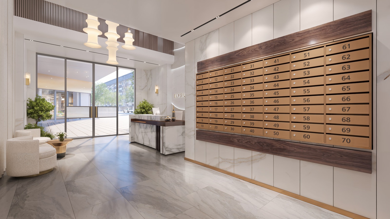 Mailbox room Galleribilde
