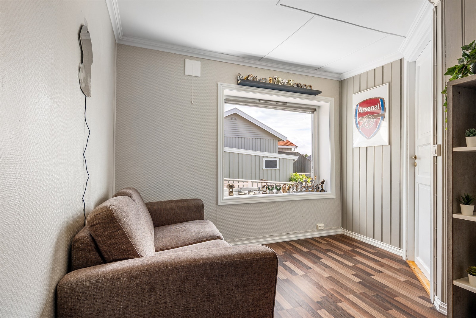 Hybelens soverom II er som i hoveddelen et naturlig barne-/gjesterom. Galleribilde