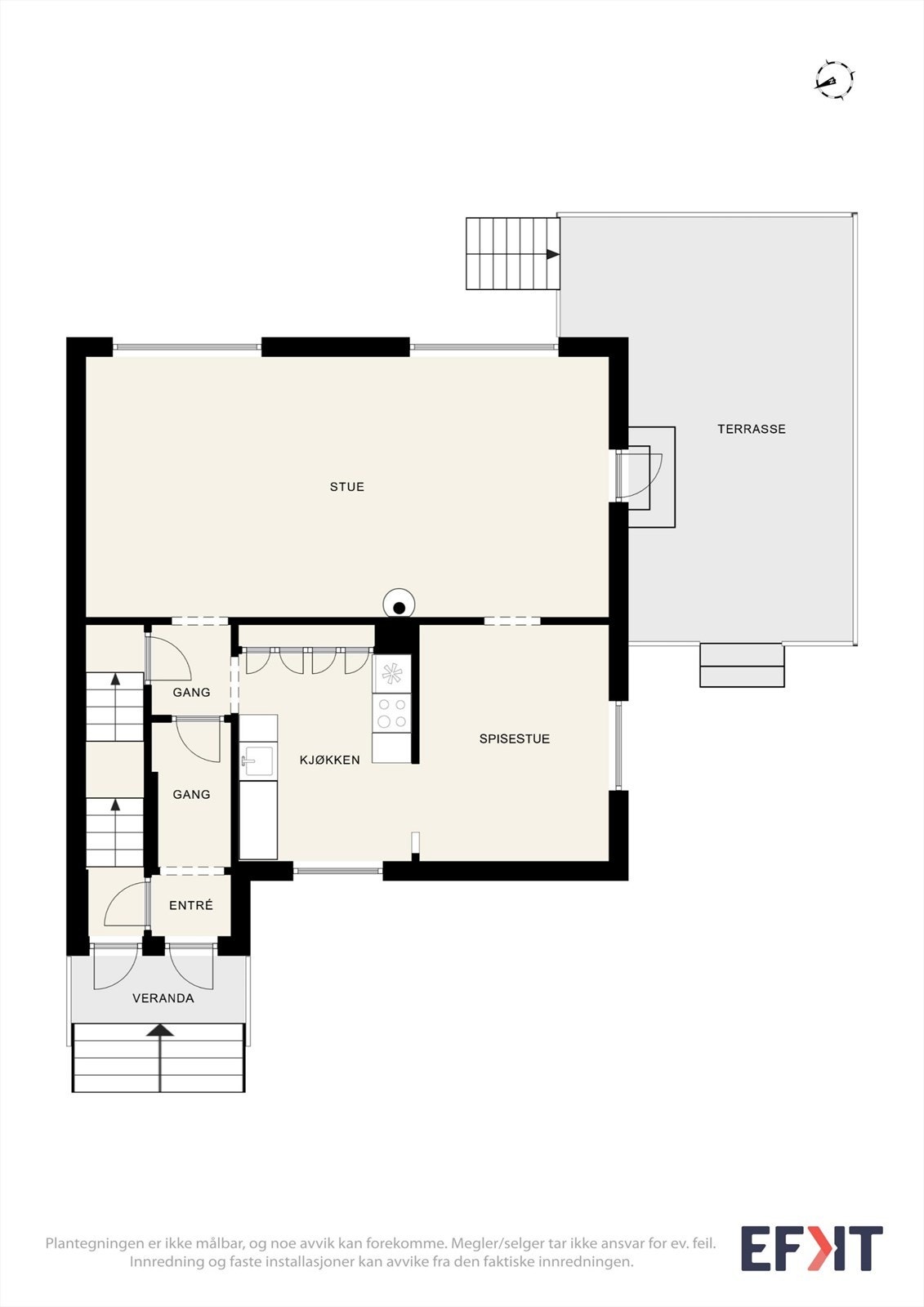 Plantegning 1. etg. Galleribilde