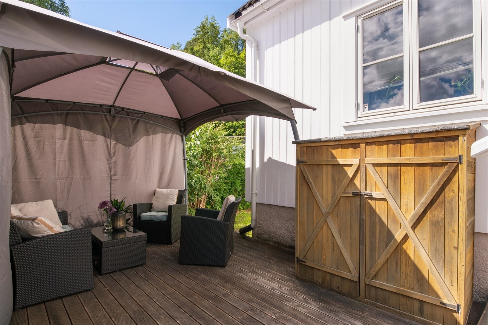 Romslig terrasse på 24 kvm. Galleribilde