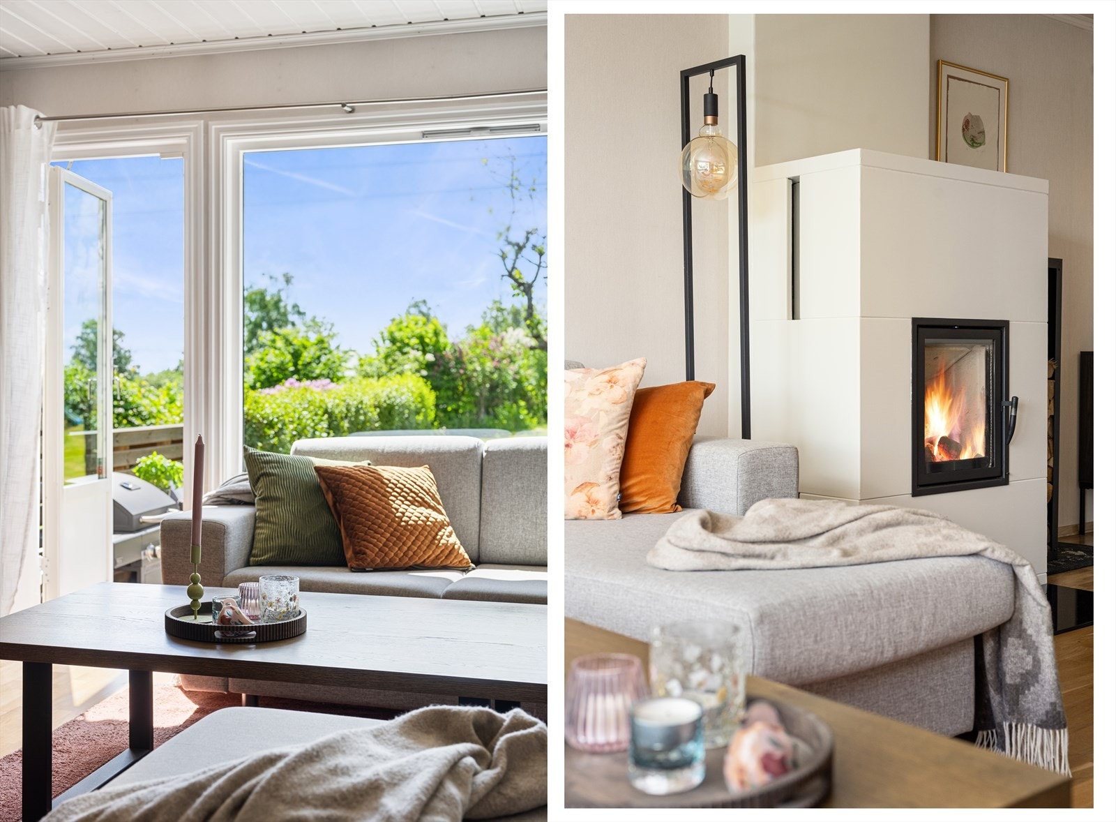 Hyggelig rekkehus som ligger på en liten høyde med grønt utsyn. Galleribilde