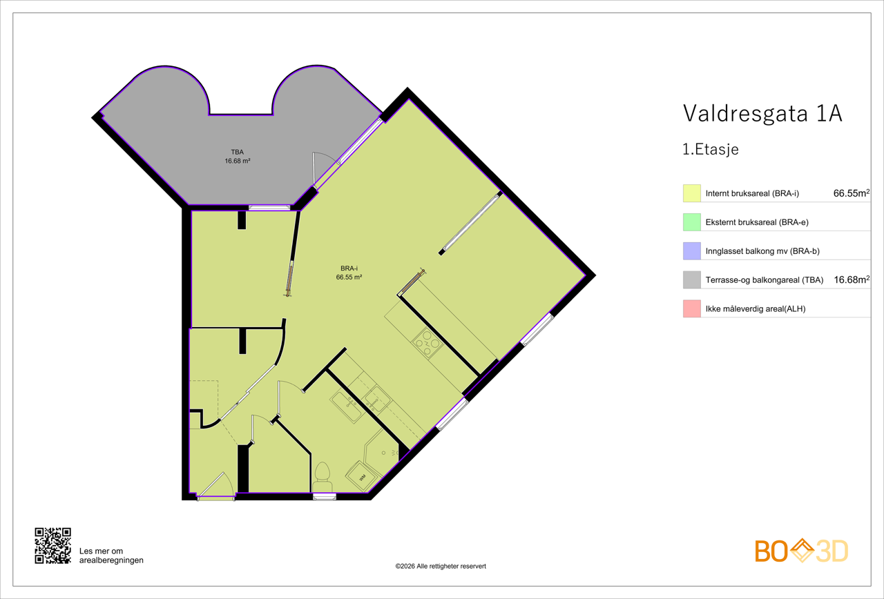Vi starter med plantegningen slik at du får orientert deg i boligen. Galleribilde