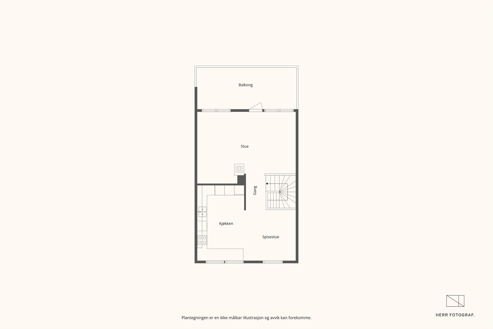 Plantegning av 2. etasje Galleribilde