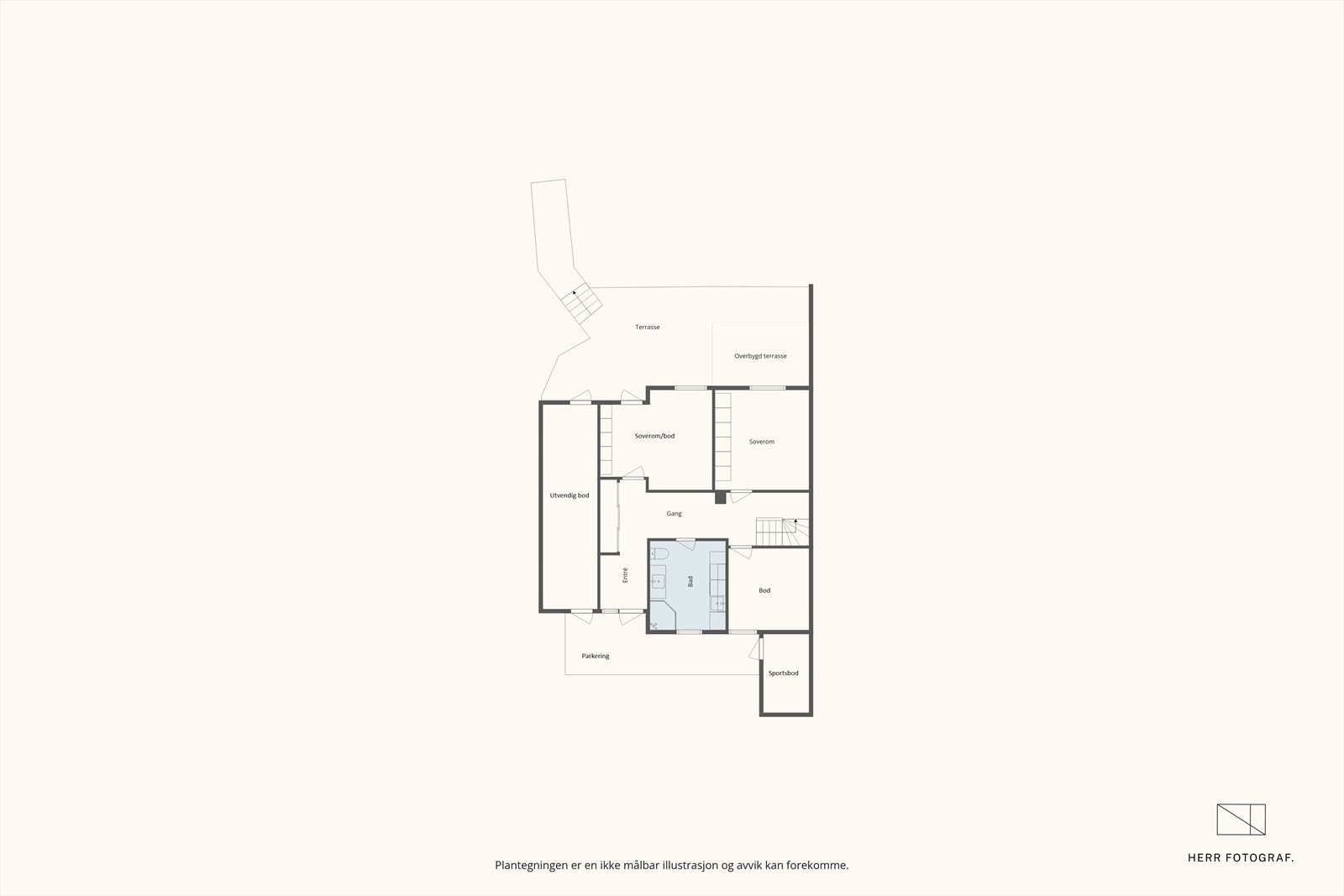Plantegning 1.etasje Galleribilde