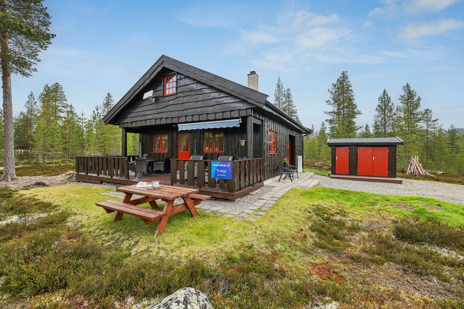 Velkommen til Østre Blekmyrmoen 6! Foto: Bente Nijora Aalberg - Efkt Norge AS Galleribilde