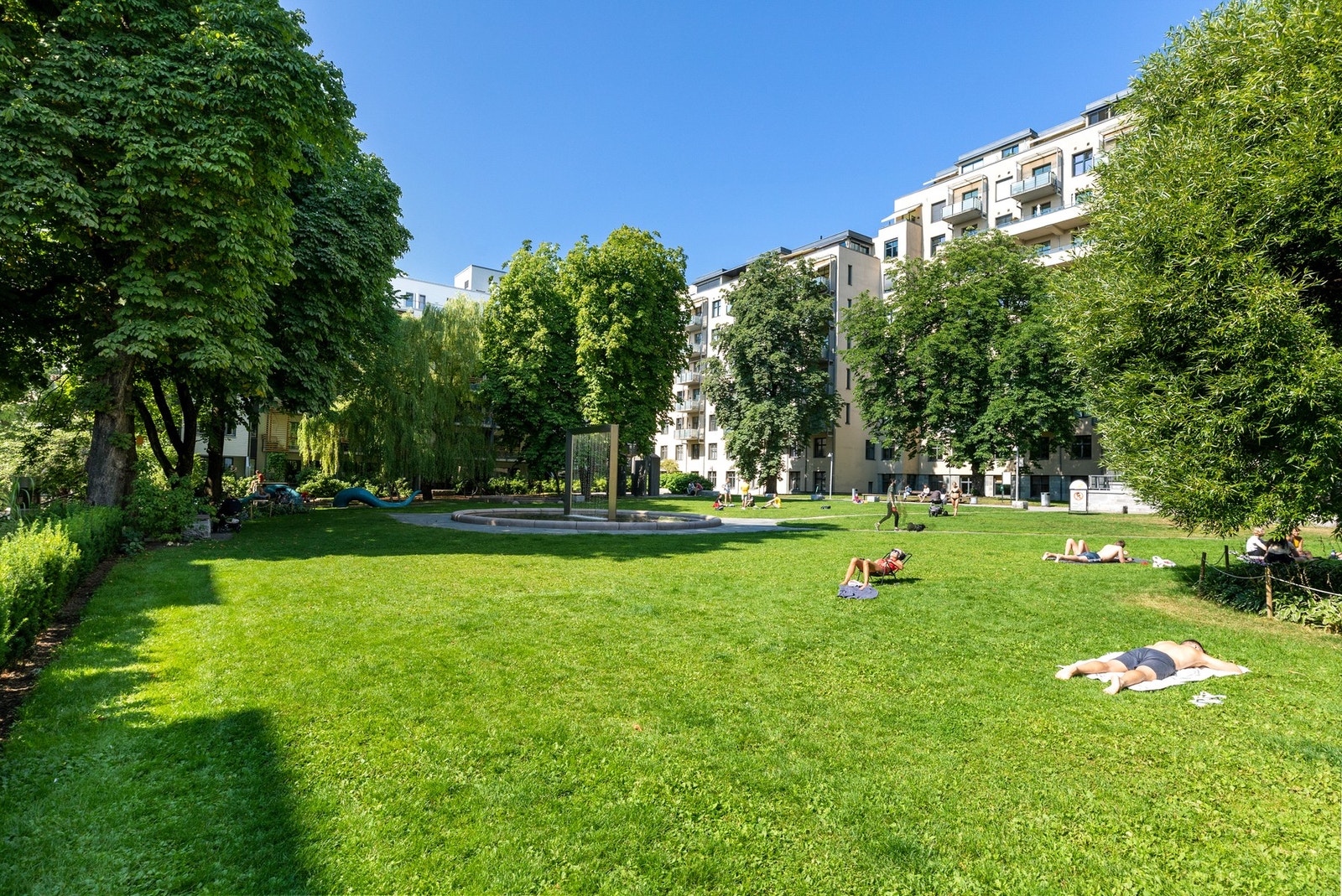 Pilestredet Park byr på flotte grøntområder og gode rekreasjonsmuligheter. Galleribilde