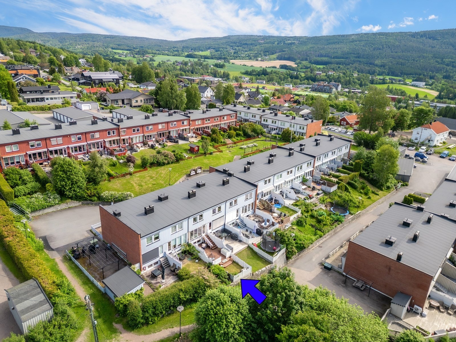 Oversikt over deler av Nygård borettslag. Galleribilde
