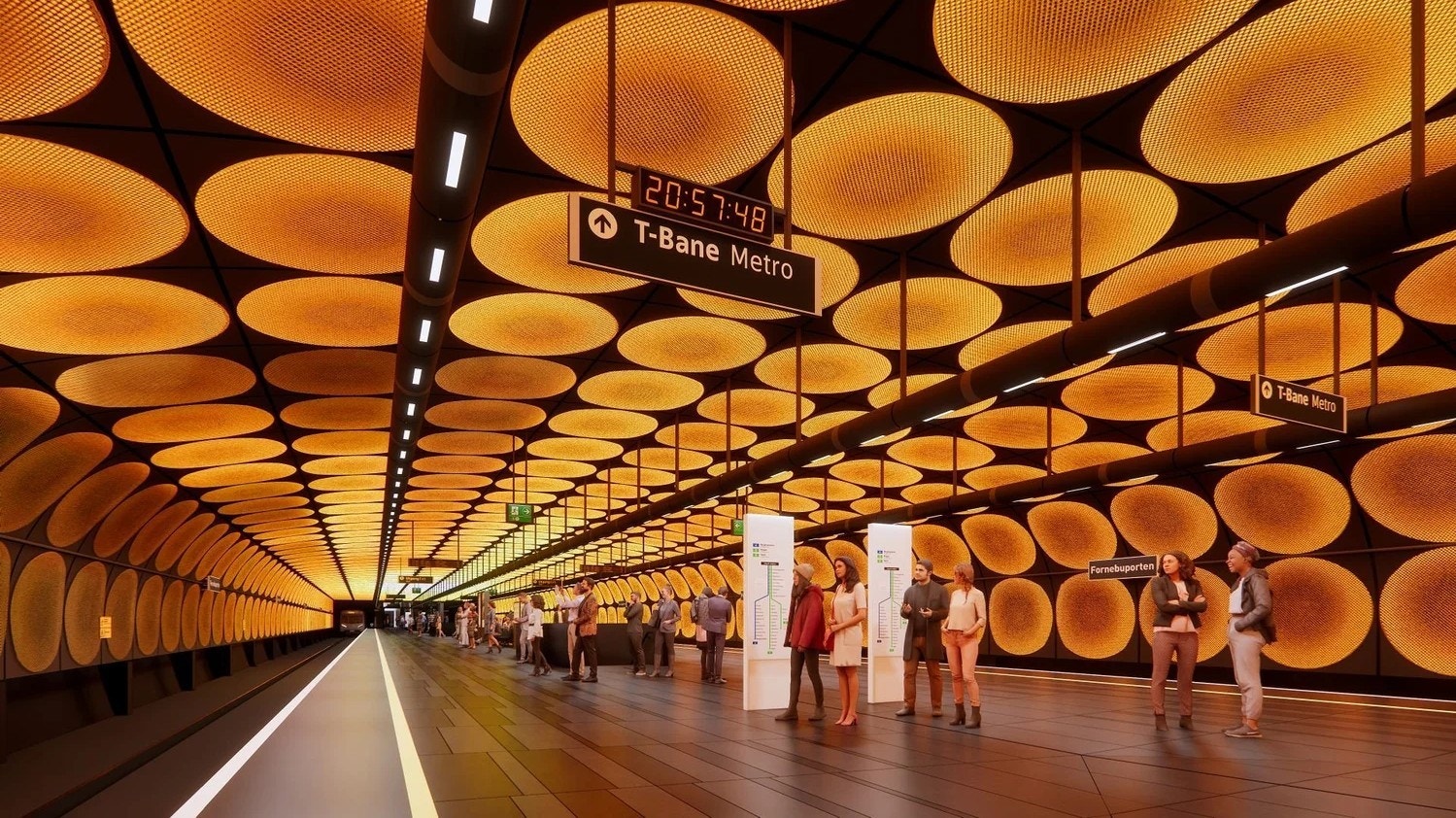 Det vil bli t-banestasjon i umiddelbar nærhet når Fornebubanen åpner ca 2029. Galleribilde