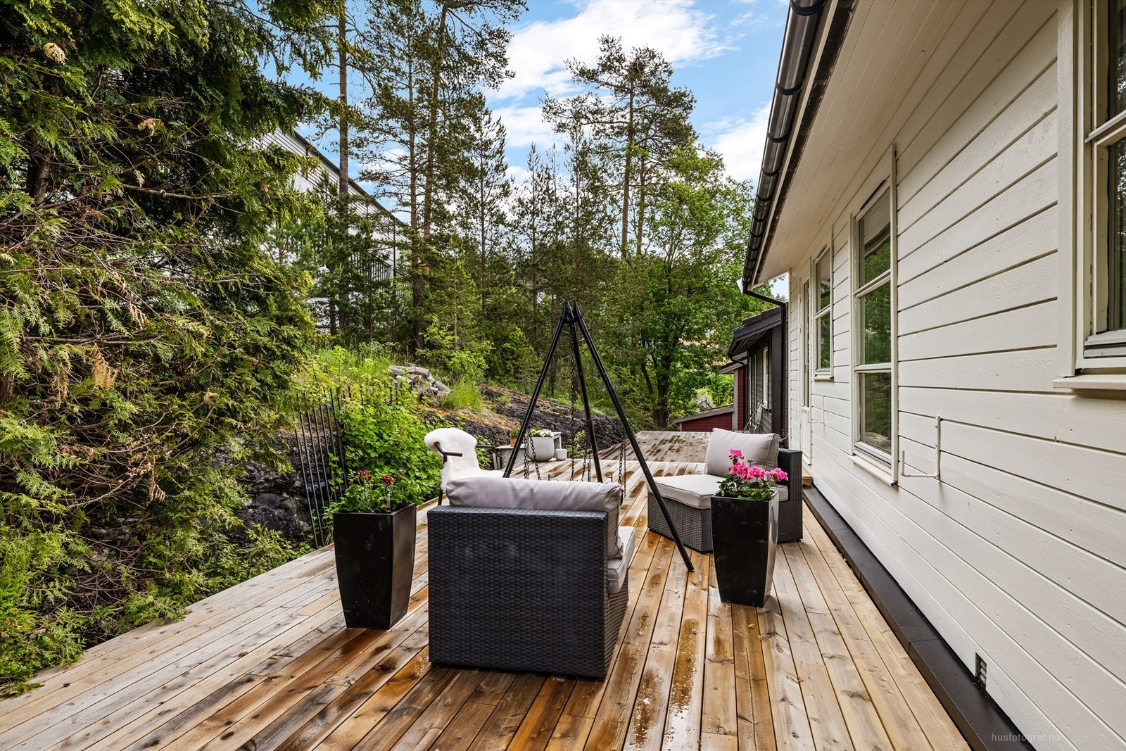 Lun østvendt terrasse på 45 kvm Galleribilde