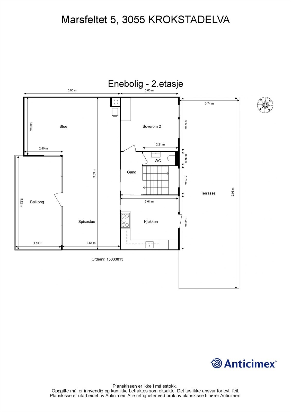 Plantegning 2. etasje Galleribilde